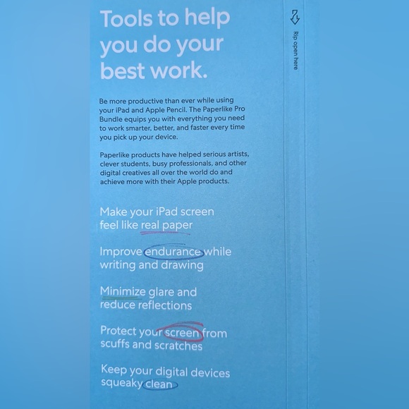 Paperlike Pro Screen Protector
Bundle
NEW Sealed - Picture 3 of 6